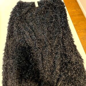 Black, Formal “Feather” Skirt from Anthropologie - Size 2X, NWT